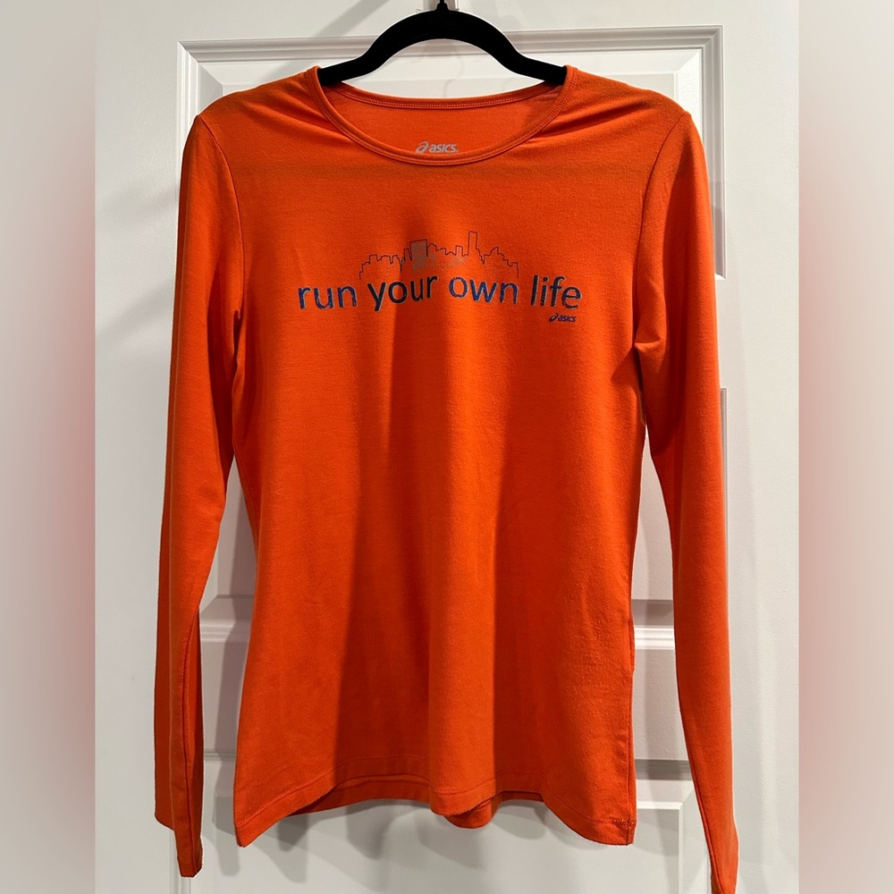 ASICS long sleeve t shirt.